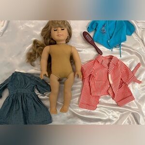 Pleasant Company 90s Kirsten Doll With Dress mollys Pajamas